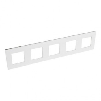 LEGRAND valena plaque de finition blanc-chrome quintuple hor.vert. 71mm