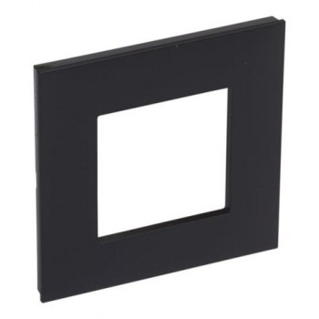 valena plaque de finition noir chrome foncé simple