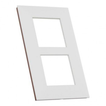 LEGRAND valena plaque de finition blanc-or-rosé double vertical 57mm