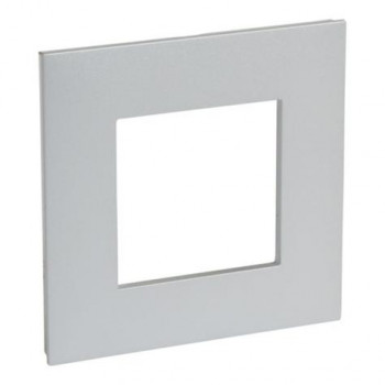 LEGRAND valena plaque de finition alu-chrome simple