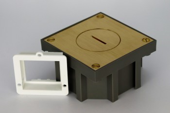 arpi vloercontactdoos ip64 zonder functionaliteit brushed brass