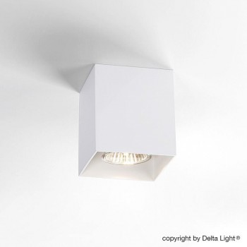 delta light boxy spot opbouw alu wit 50w(max) ip20