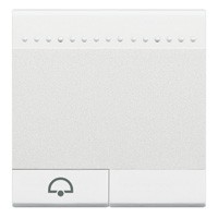 BTICINO living light manette 2 modules pour poussoir symbole ' sonnette ' blanc