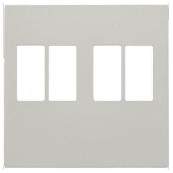 NIKO ORIGINAL niko plaque de finition pour raccordement audio double gris