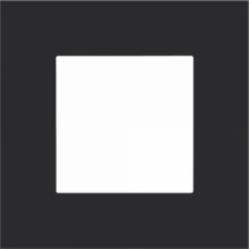 NIKO PURE niko plaque de recouvrement simple black coated
