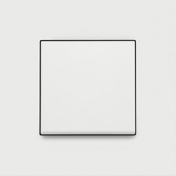 niko plaque de recouvrement simple steel white