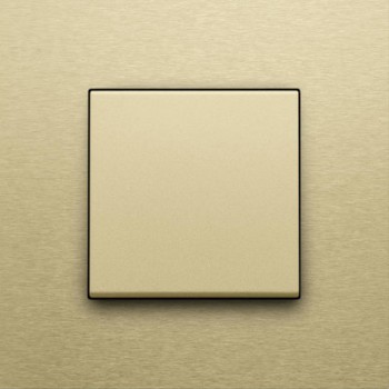 niko plaque de recouvrement simple alu gold