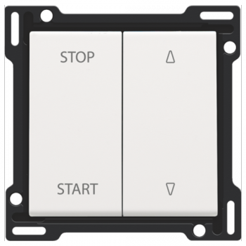 niko set de finition pour interrupteur pour volets à verrouillage électrique white coated