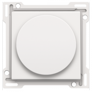 niko set de finition pour variateur à bouton rotatif ou régulateur de vitesse, bouton rotatif inclus white coated