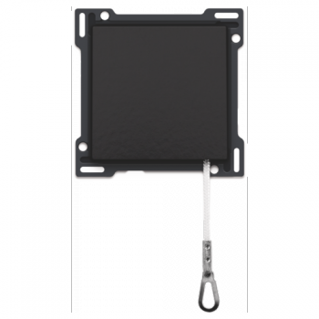 niko plaque centrale pour interrupteur à tirette piano black coated