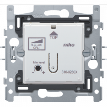 niko socle variateur à bouton poussoir 2-100w connexion 3 fils à encastrer