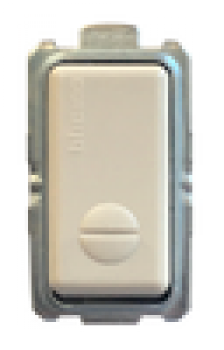 magic bouton poussoir unipolaire no 250v 10a éclairable 1 module
