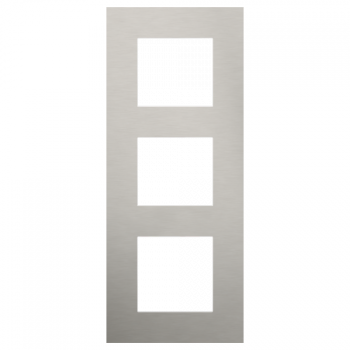 plaque de recouvrement triple pure steel / anthracite