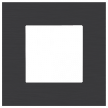NIKO plaque de recouvrement pure alu black (code 224)