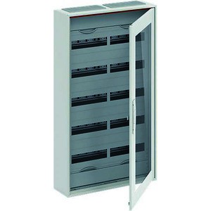 VYNCKIER ABB armoire tole d'acier avec porte transparente IP44 5 rangées 120 mod