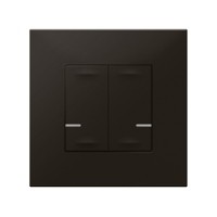 LEGRAND valena nwn commande double avec neutre éclairage on/off (noir)