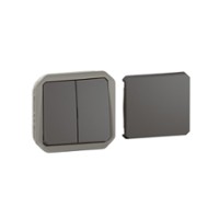 LEGRAND plexo ip55 commande multifonctionnel utiliser comme va-et-vient simple ou double,poussoir inverseur simple ou double ou combinaison inter.deux directions/poussoir inverseur (ant)