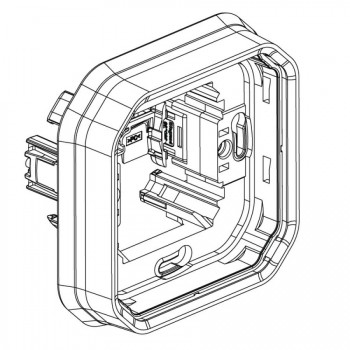 LEGRAND plexo ip55 support plaques pour 1 poste équipé de griffes