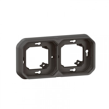 plexo ip55 support plaques pour 2 postes montage par vis (ant)