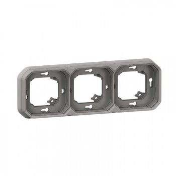 LEGRAND plexo ip55 support plaques pour 3 postes montage par vis