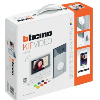 BTICINO linea 3000 videokit met 1 drukknop + classe100x16e / compatibel netatmo