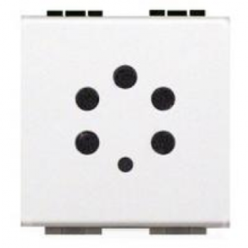 BTICINO living light contactdoos telefonie 5p belgacom 2 modules white