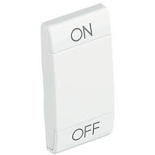 living light touche on-off 1 module agn blanc