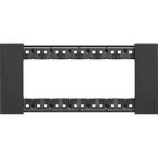 BTICINO living now plaque 6 modules noir