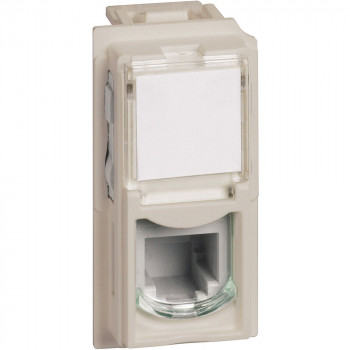 living now rj11 telefooncontactdoos zandkleur 1 module