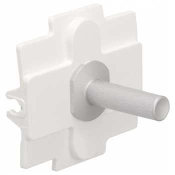 toggle pour fonctions interrupteur simple steel white coated