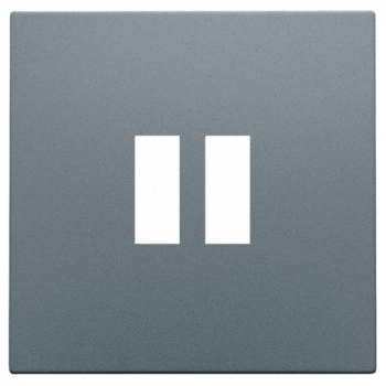 niko afwerkingsset voor dubbele usb-a lader , blue grey coated