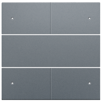 niko set de finition pour bouton-poussoir quadruple libre de potentiel 24v avec led blue grey coated