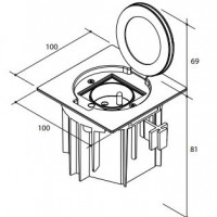 SQUARE TAIL arpi tail square ip64 les dimensions