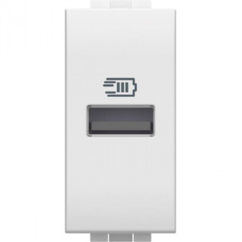 BTICINO living light prise usb type a 15w 1 module blanc