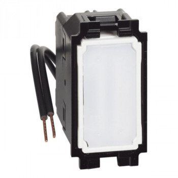 living now kruisschakelaar verlicht 10a witte led 1 module