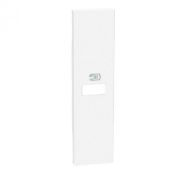 living now enjoliveur pour prise usb simple 1 module blanc