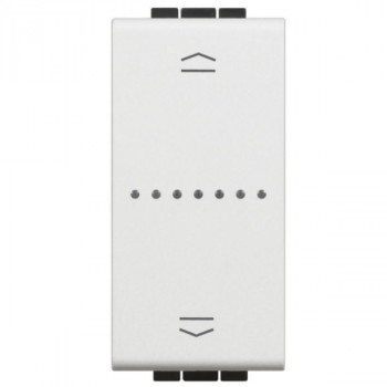 BTICINO living light with netatmo rolluikbediening schakelaar 1 module wit