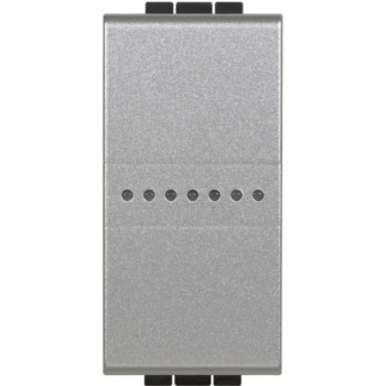 BTICINO living light with netatmo schakelaar-dimmer 150w met nulleider 1 module alu