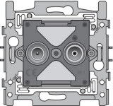niko 2 enkelvoudige coaxaansluitingen voor tv en fm